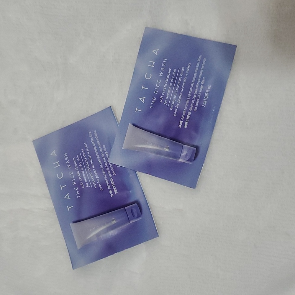 ❤️ 5for$10 Tatcha 2 Rice Wash Samples